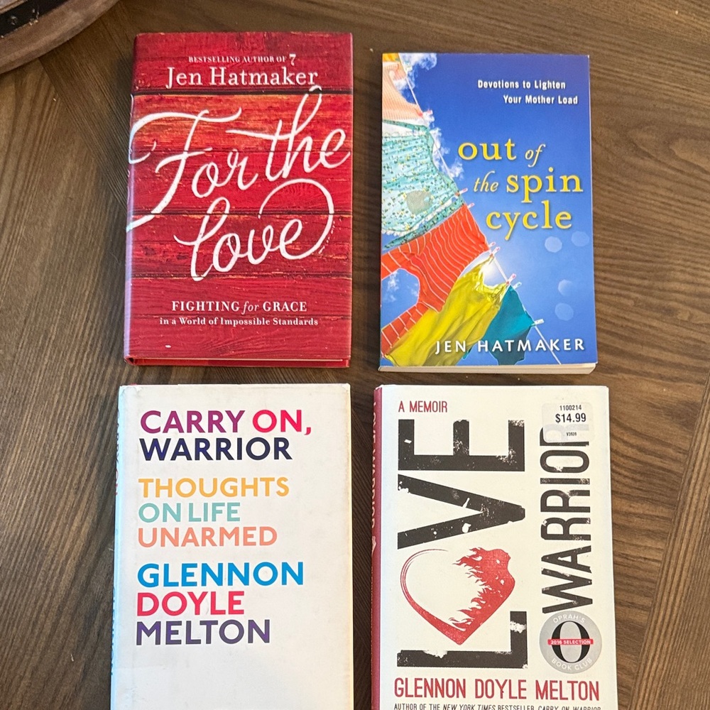 Set of 4 Inspirational books Jen Hatmaker and Glennon Doyle